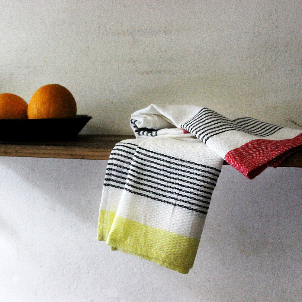 Bloc Stripe Kitchen Towels - Kara Weaves
 - 5