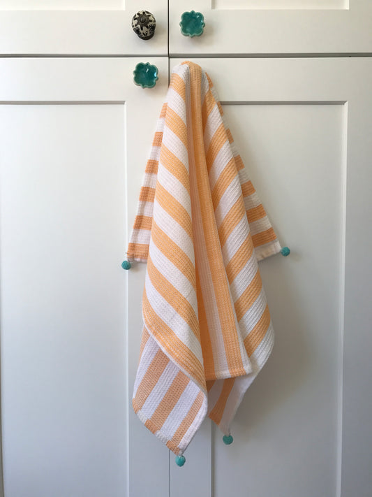 Waffle stripe Kitchen towel