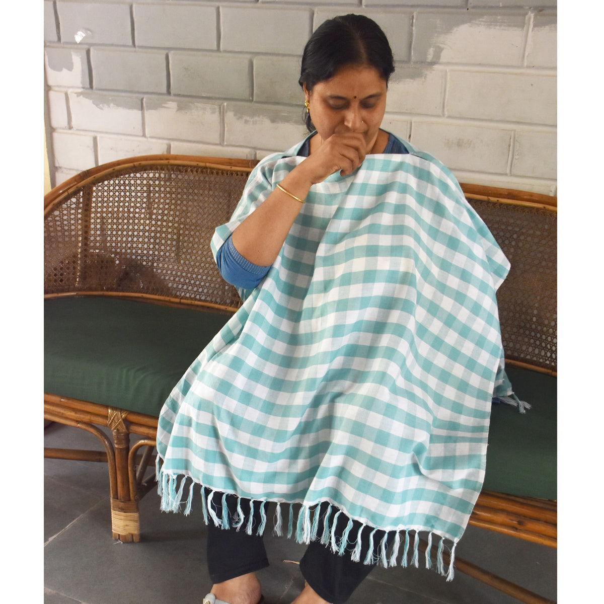 Mother's Nursing scarf, Burp cloth, 4 tiny towels