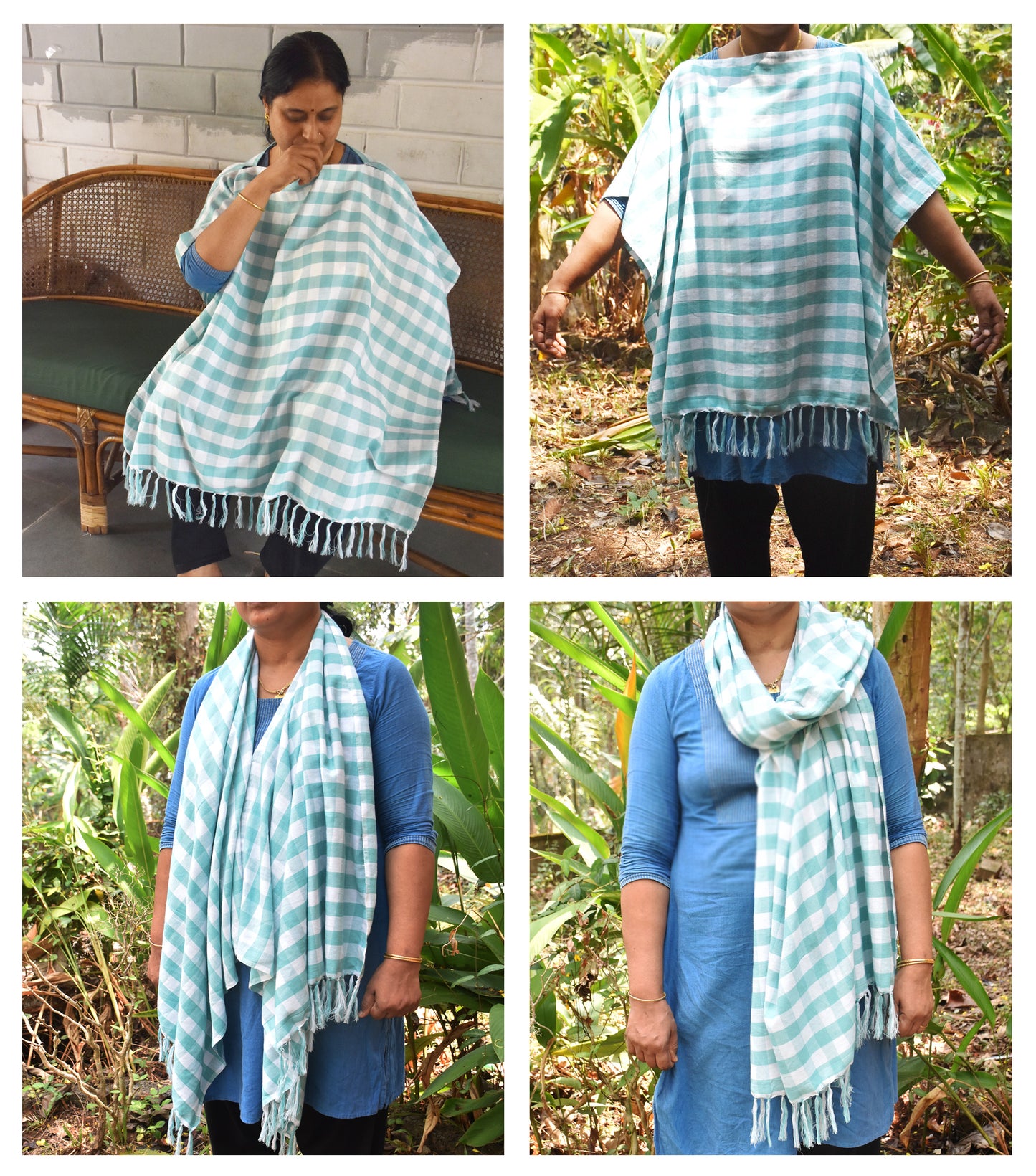 Mother's Nursing scarf, Burp cloth, 4 tiny towels