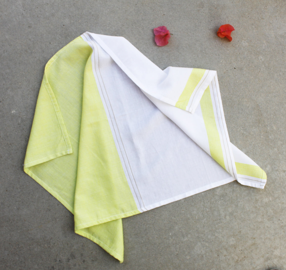 Lime Gray tea towel