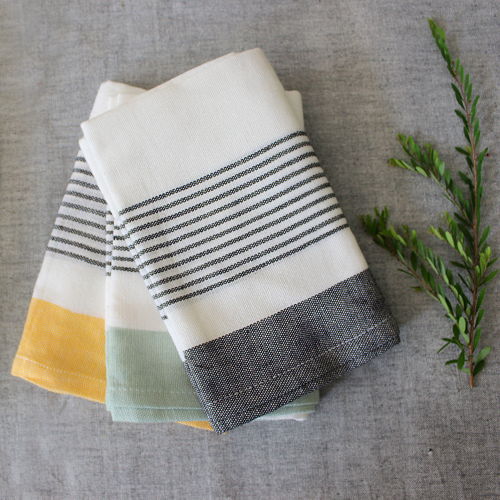 Bloc Stripe Kitchen Towels - Kara Weaves
 - 2