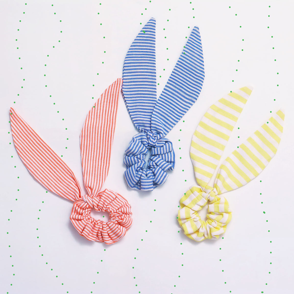 Set of 3 ribbon scrunchies